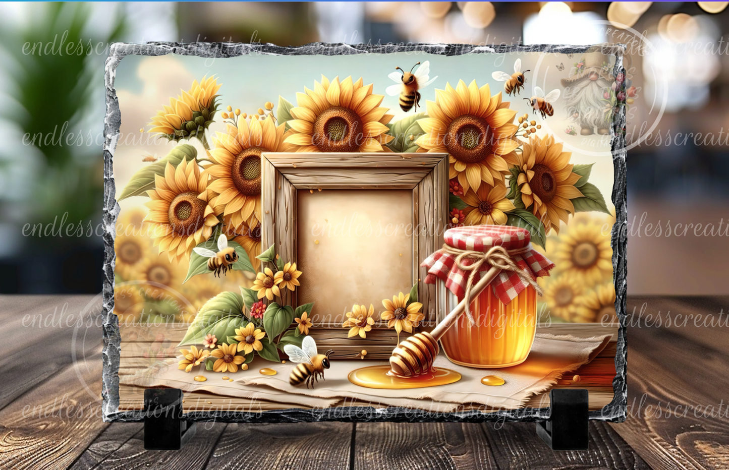 WHIMSICAL SUNFLOWER HONEY BEE