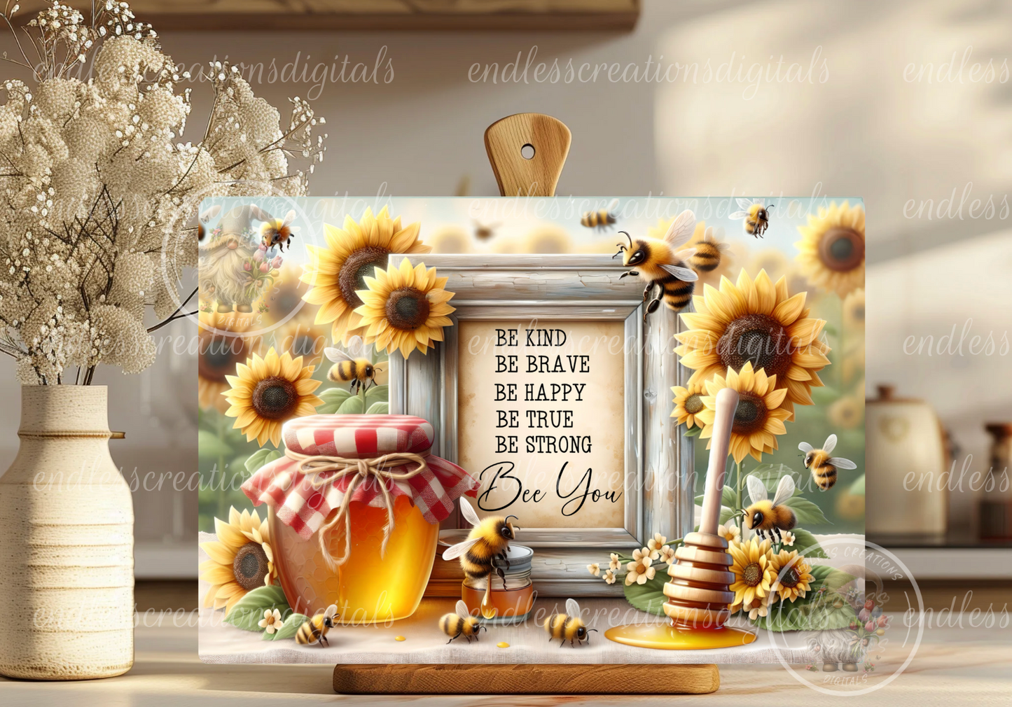 BEE HAPPY SUNFLOWER BEES