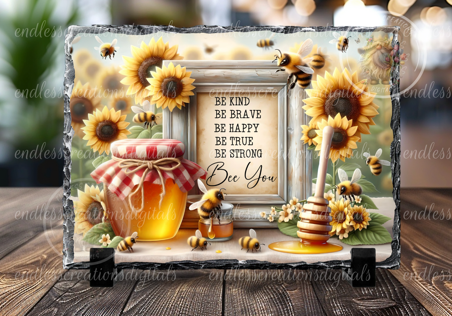 BEE HAPPY SUNFLOWER BEES