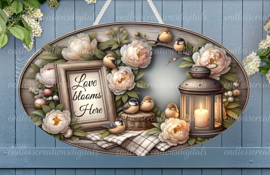 LOVE BLOOMS HERE