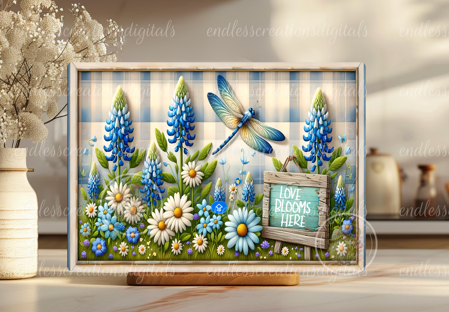 DRAGONFLY FLORAL BLOOMS