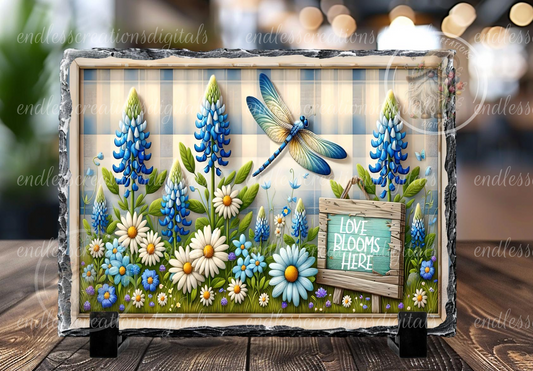 DRAGONFLY FLORAL BLOOMS