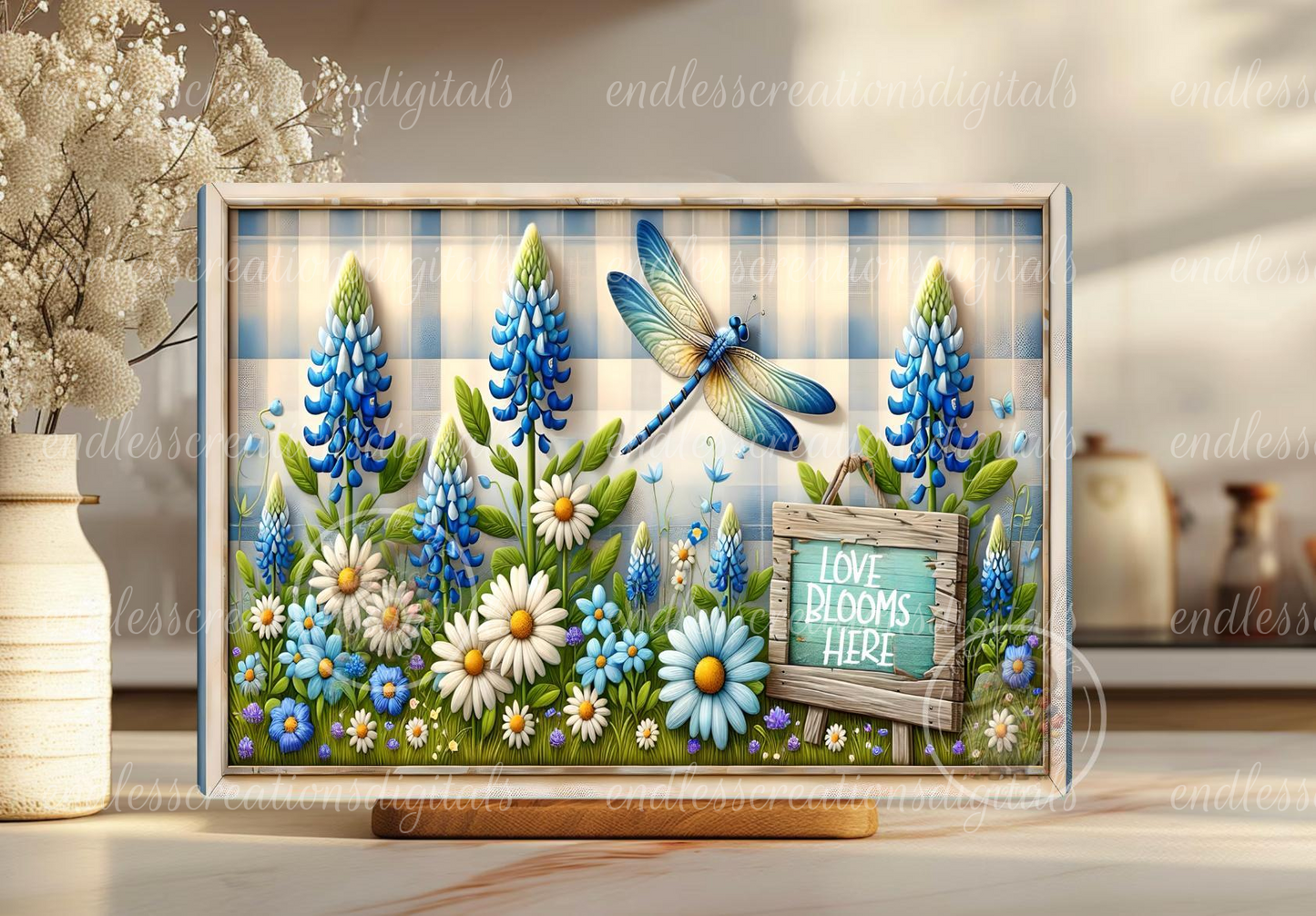 DRAGONFLY FLORAL BLOOMS