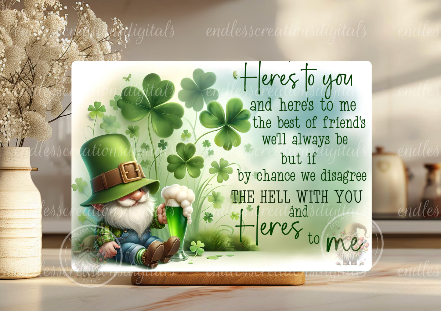 GREEN BEER ST. PADDY'S GNOME