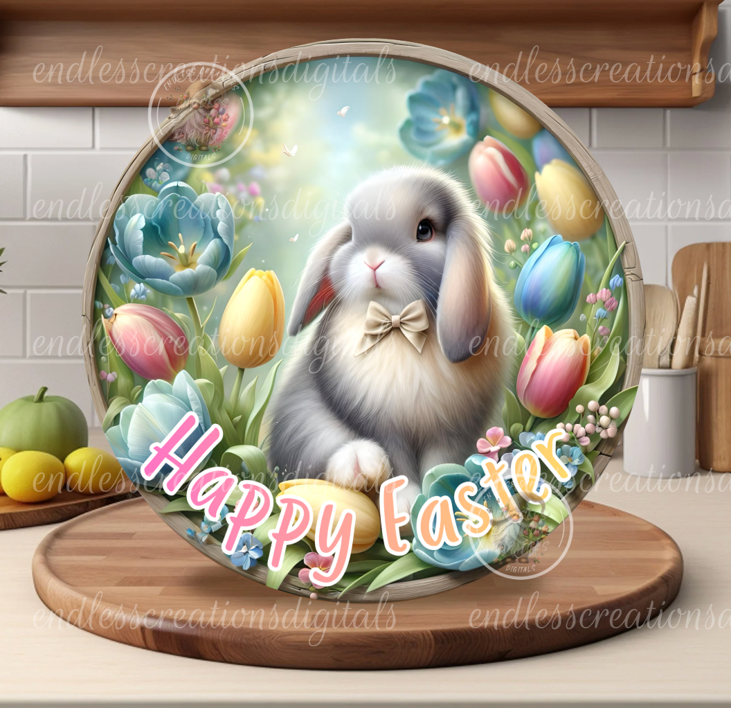 FLORAL TULIP BUNNY
