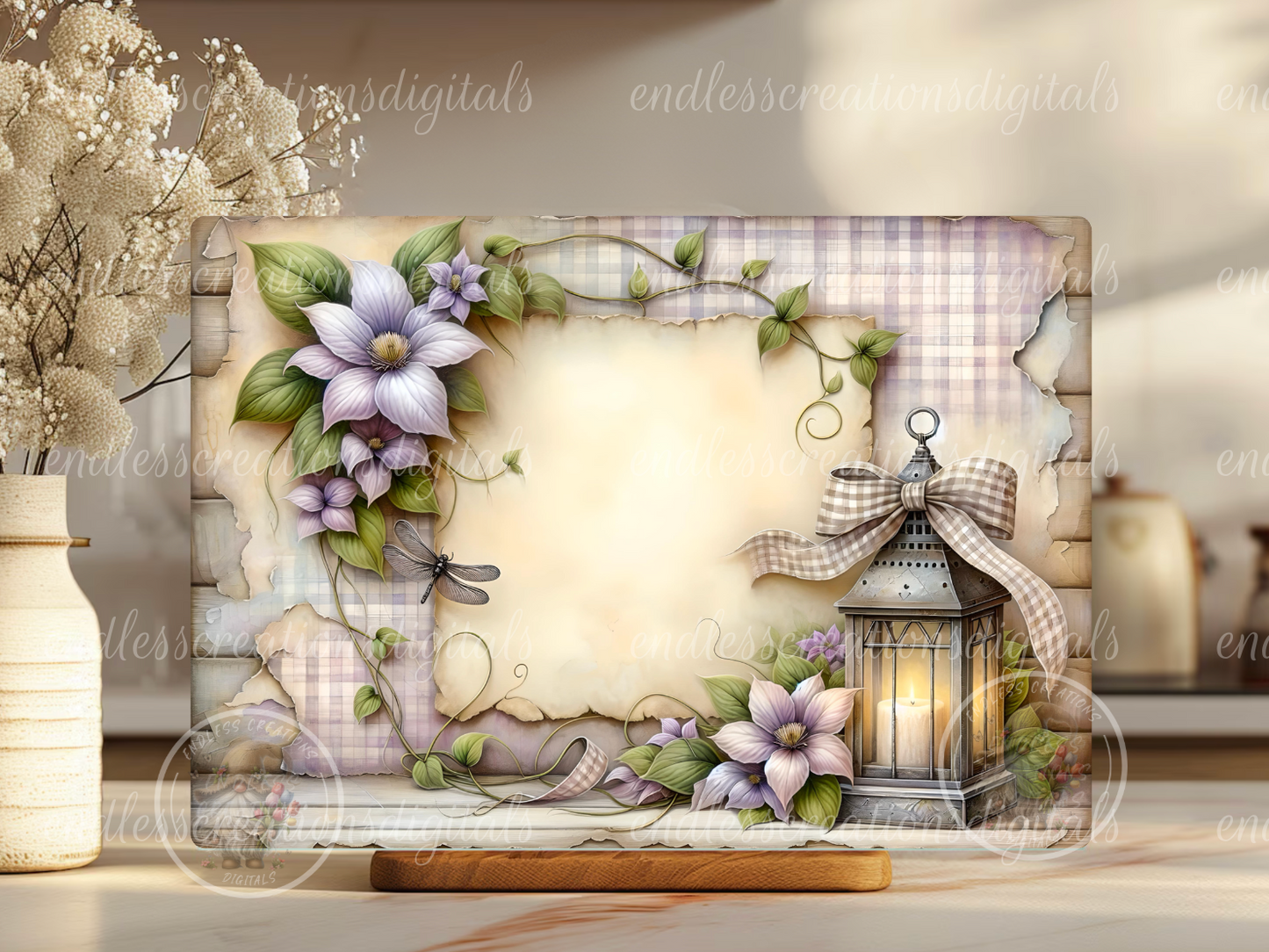 CLEMATIS DRAGONFLY FLORAL