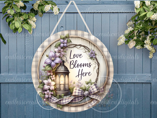 CLEMATIS FLORAL LANTERN