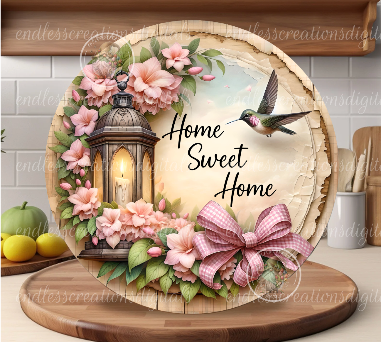 GARDENIA FLORAL LANTERN