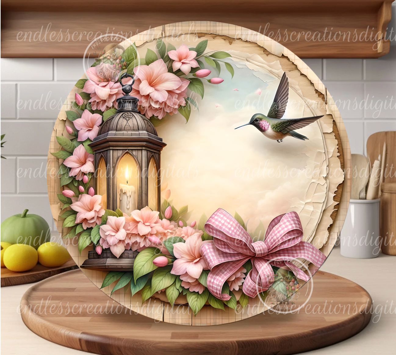GARDENIA FLORAL LANTERN