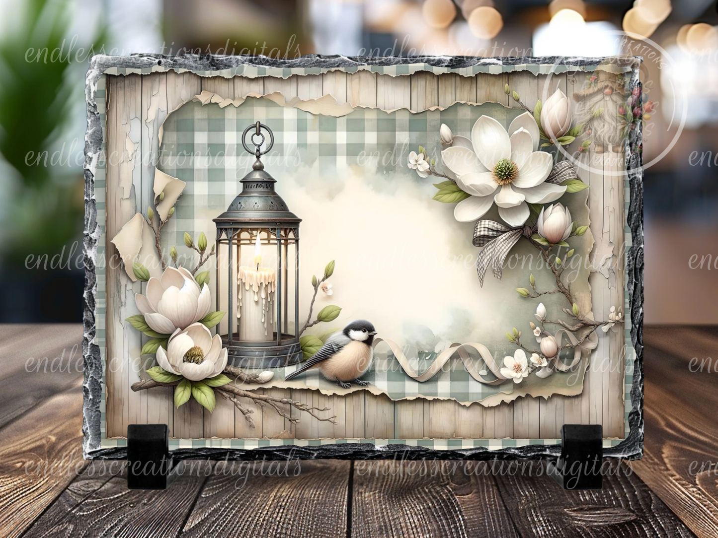 MAGNOLIA FLORAL LANTERN
