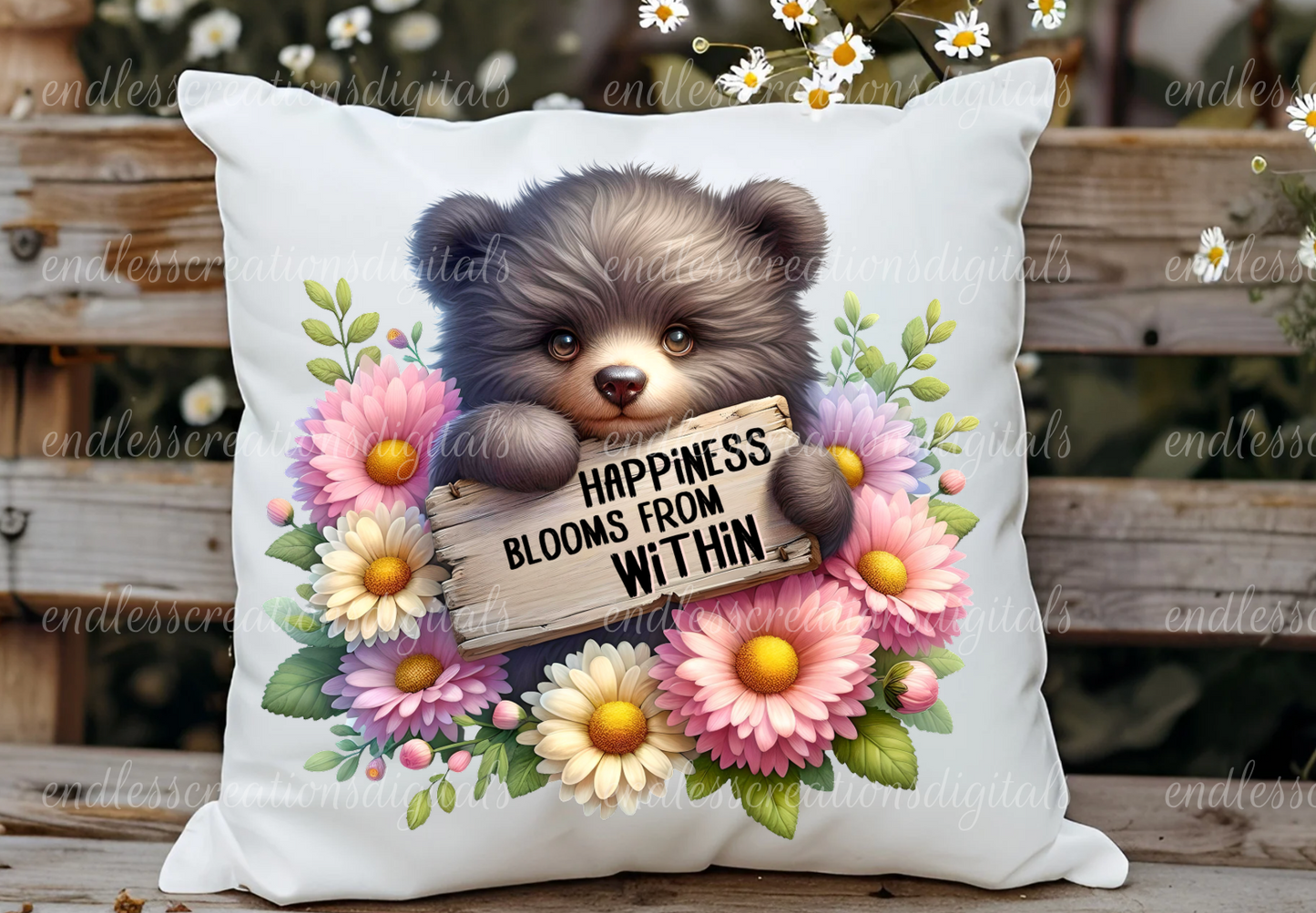 HAPPINESS BLOOMS BEAR