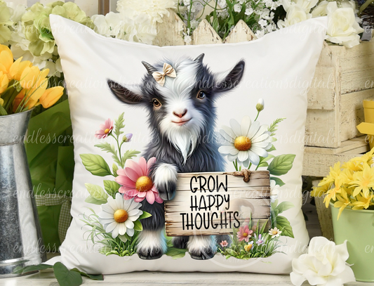FLORAL GROW HAPPY THOUGHTS