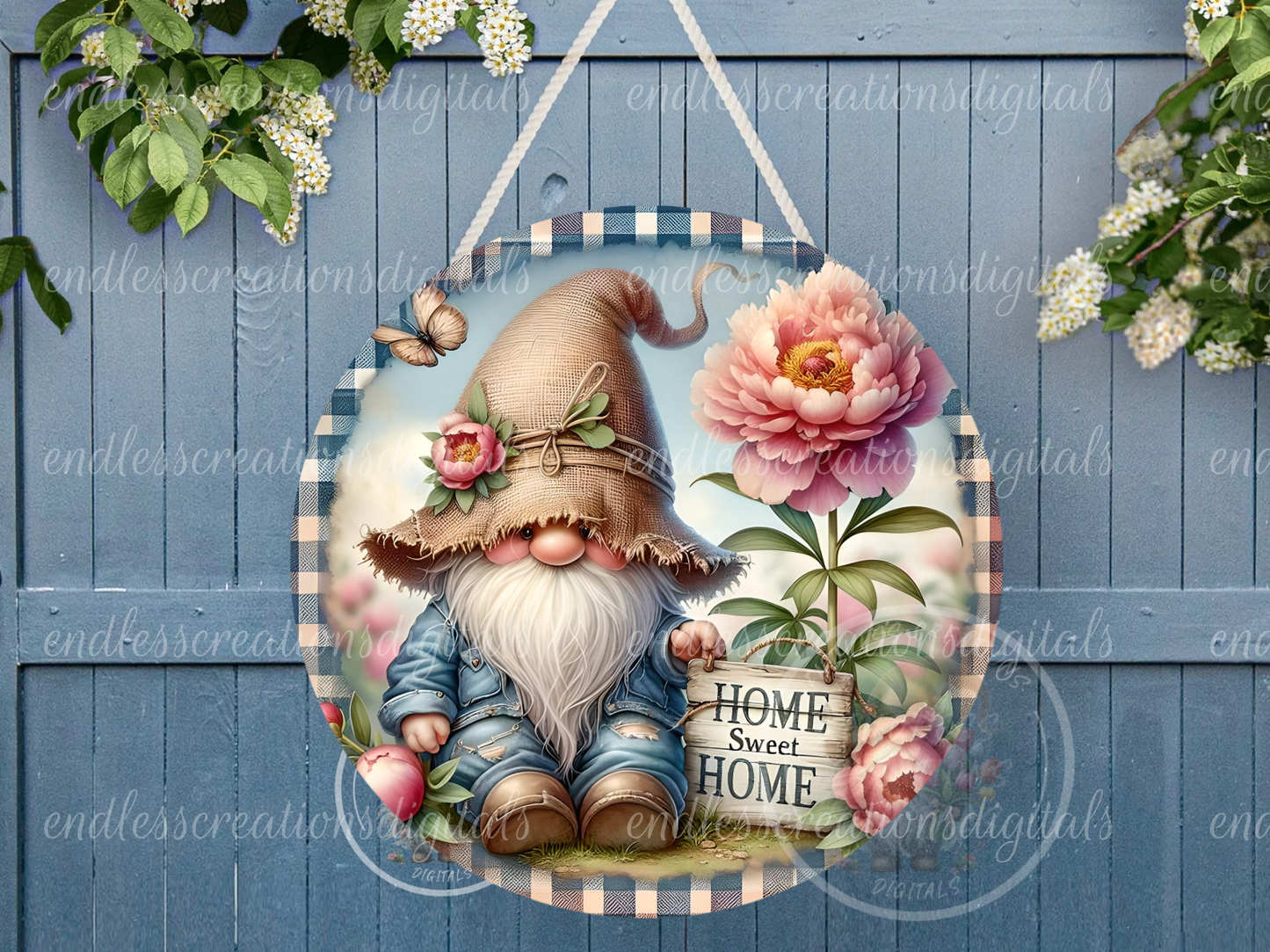 HOME SWEET PEONY GNOME