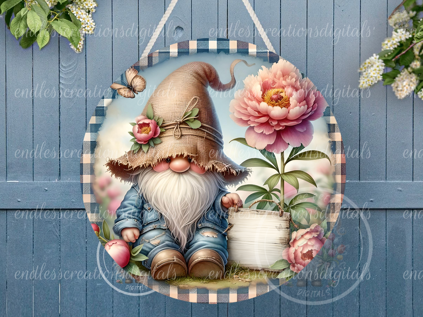 HOME SWEET PEONY GNOME