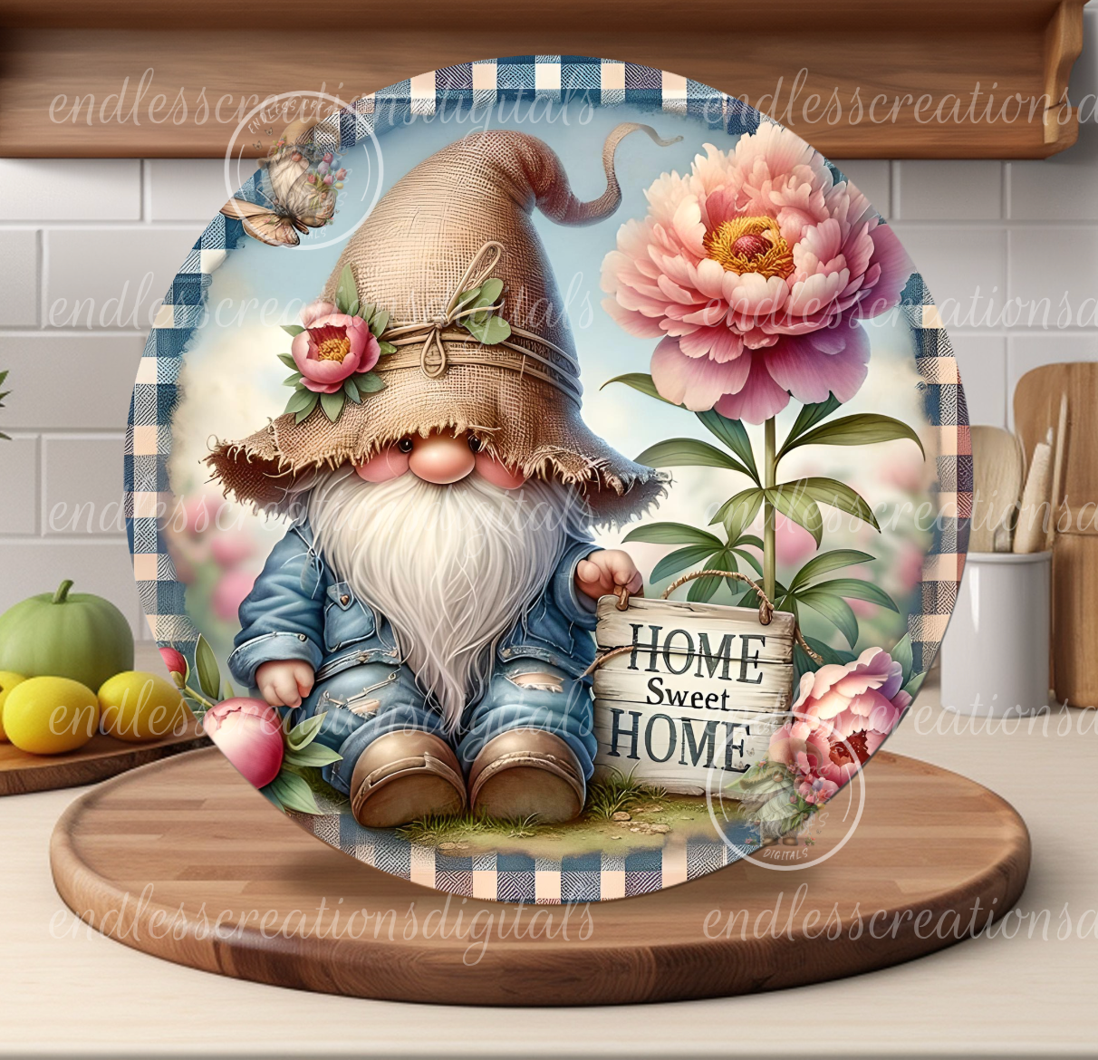 HOME SWEET PEONY GNOME