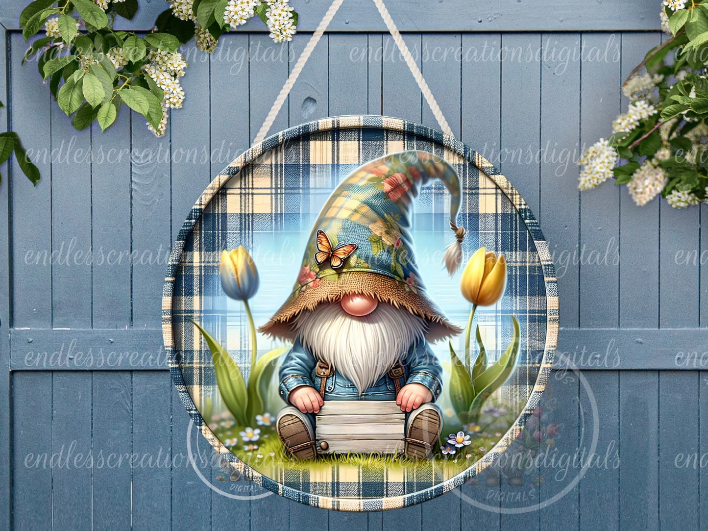 LOVE BLOOMS HERE TULIP GNOME