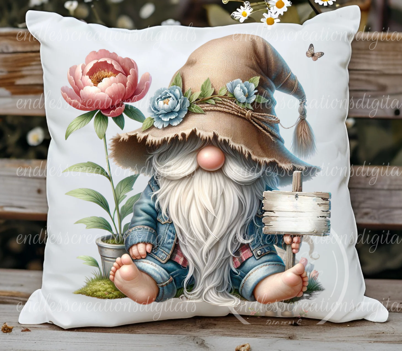HOME SWEET HOME PEONY GNOME