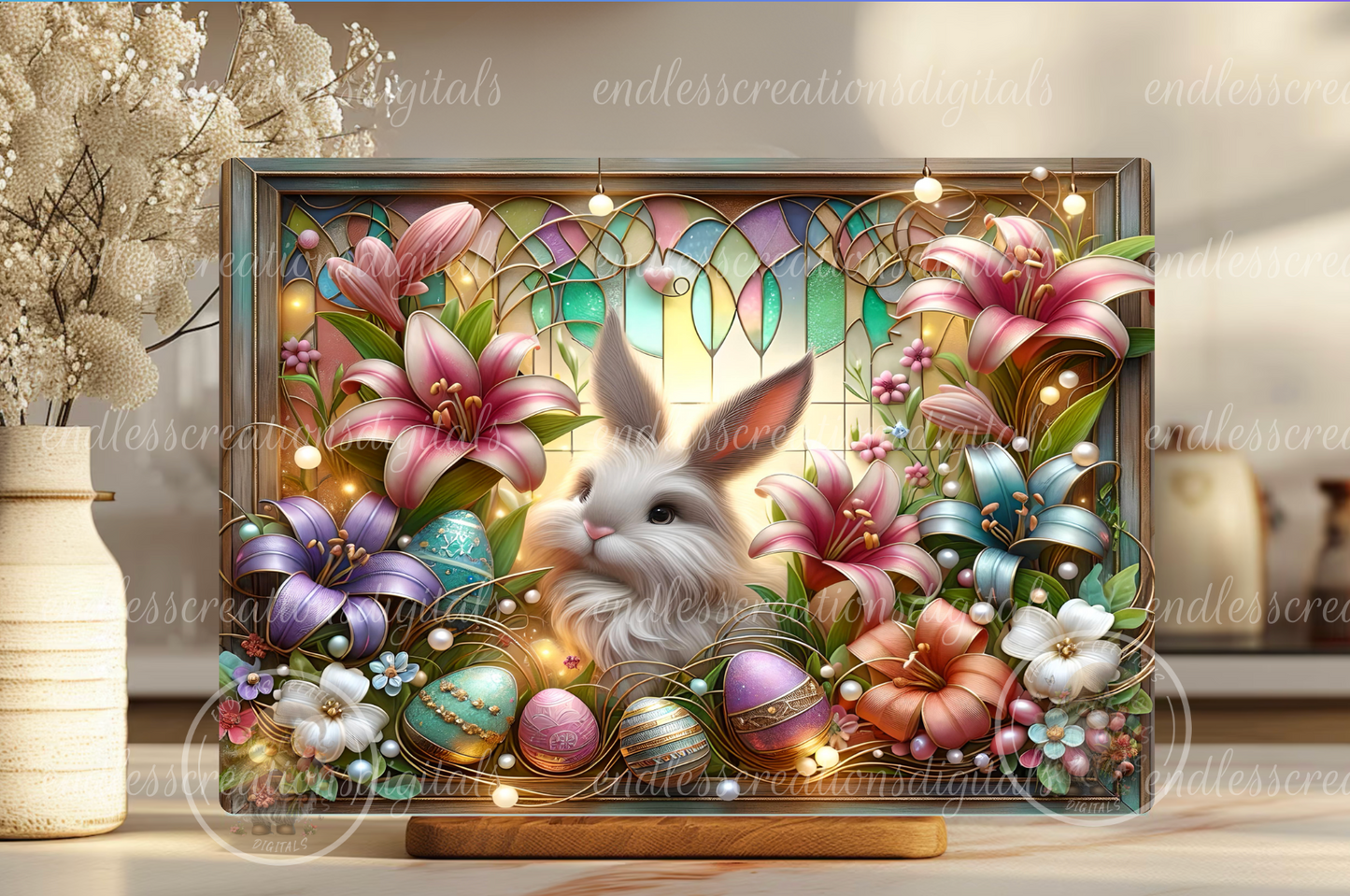 EASTER STAINED GLASS LOOK