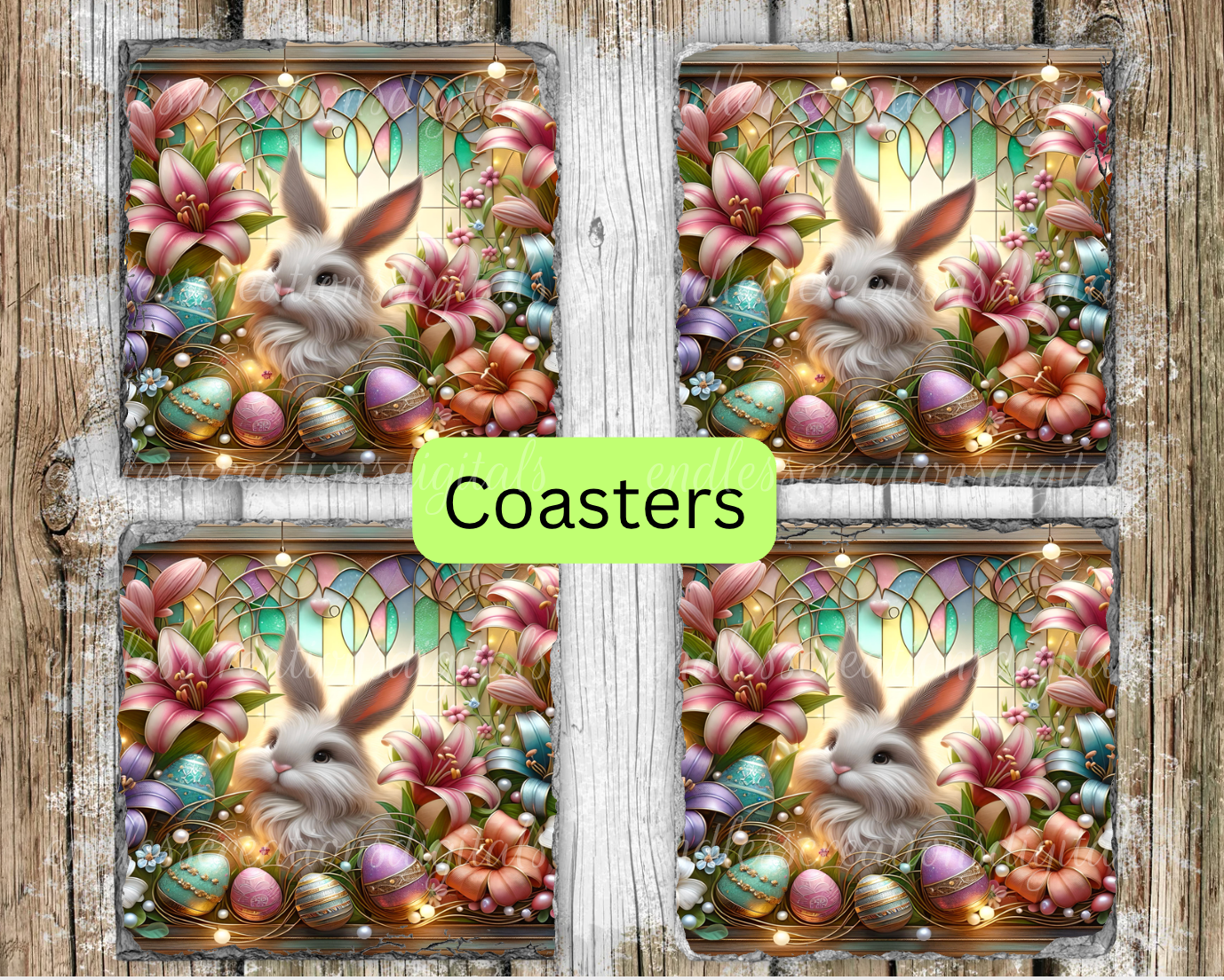 EASTER STAINED GLASS LOOK