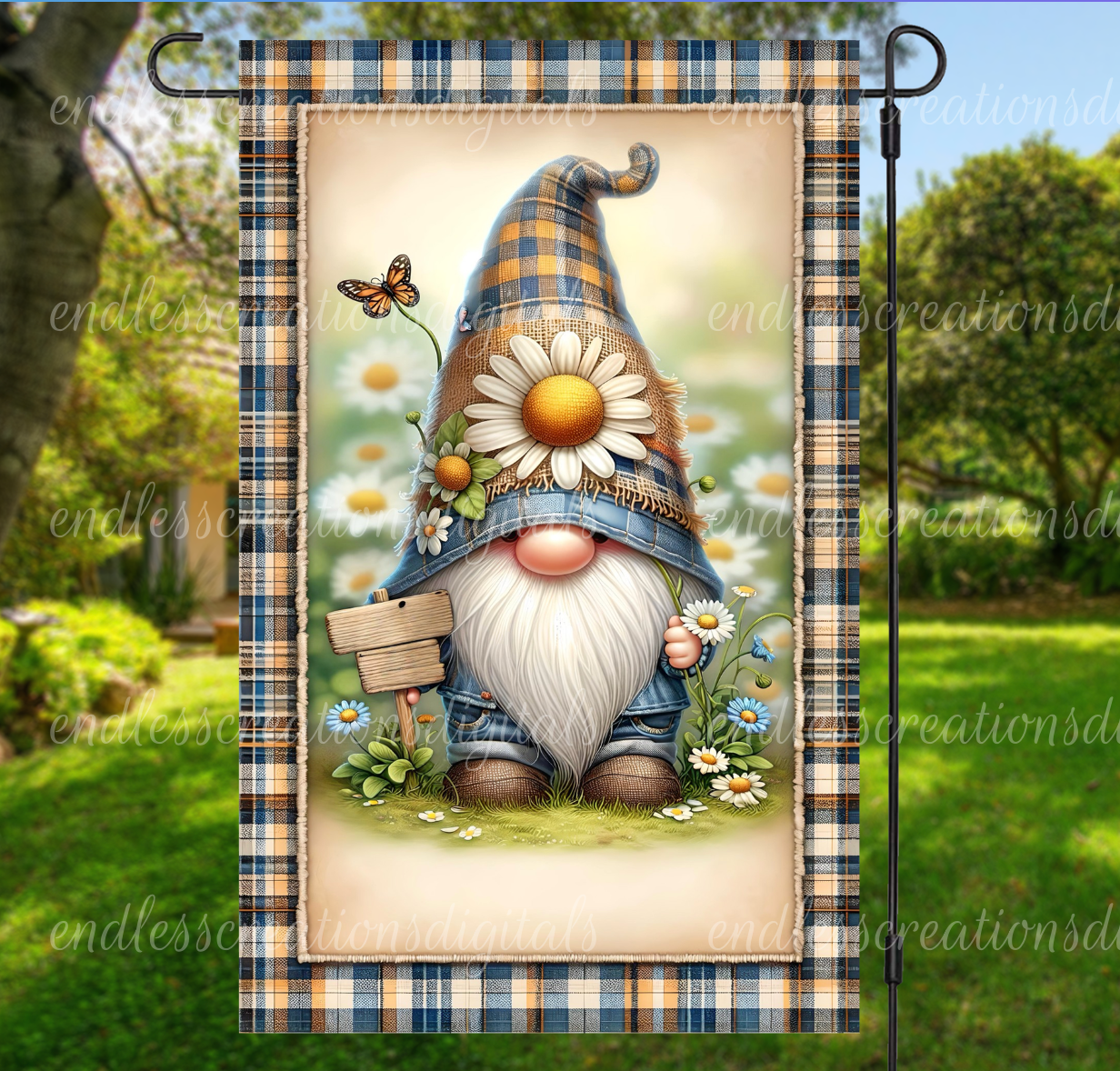 DENIM DAISY GNOME