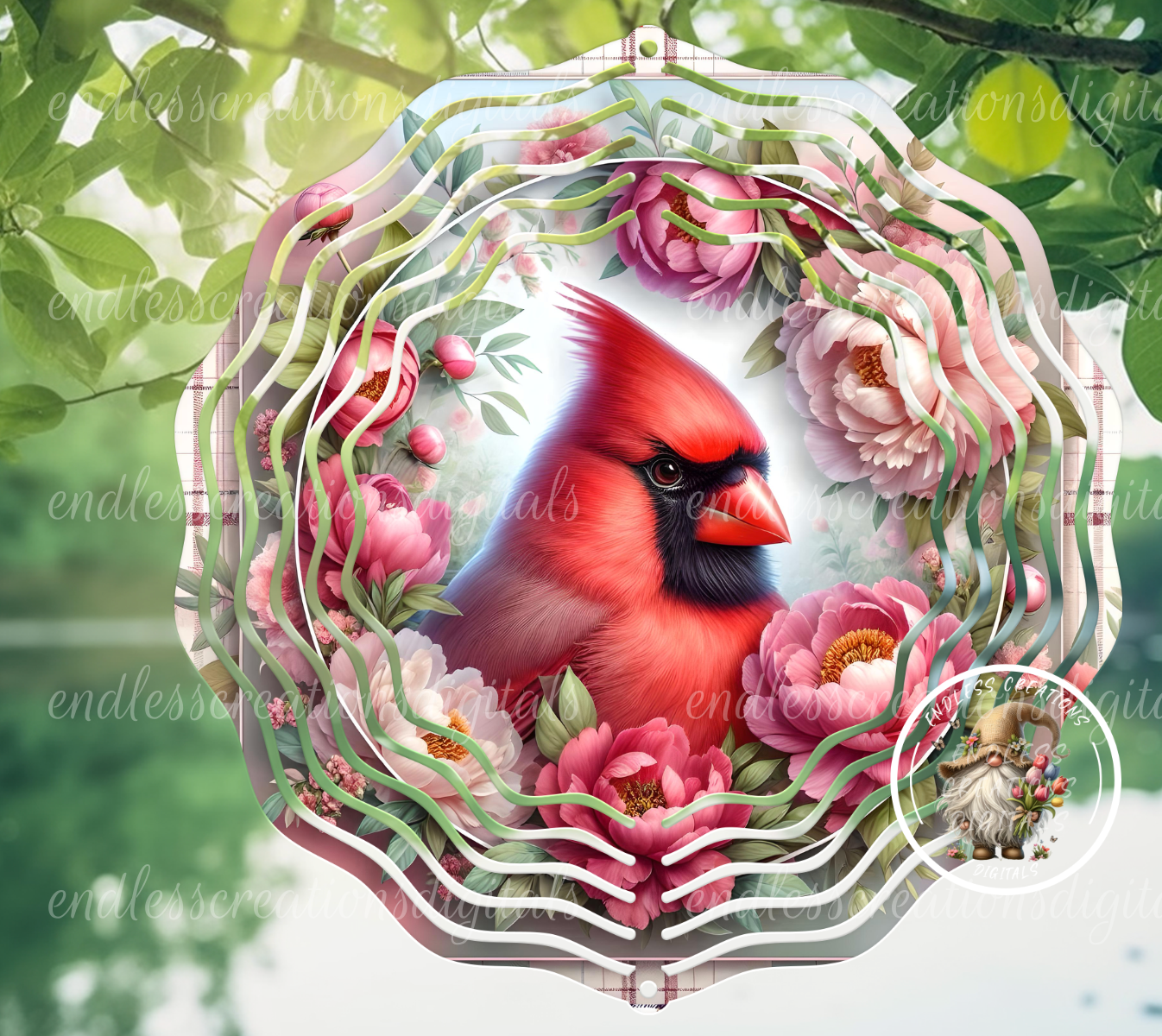 PEONY FLORAL CARDINAL