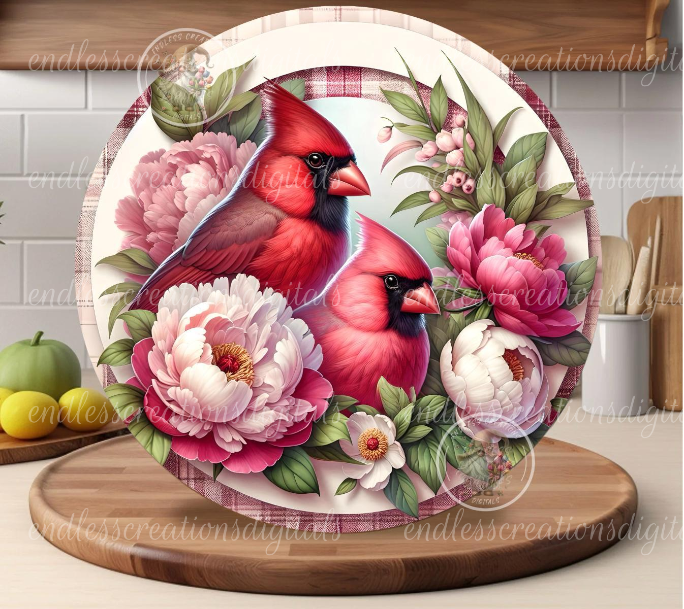 FLORAL PEONY CARDINALS