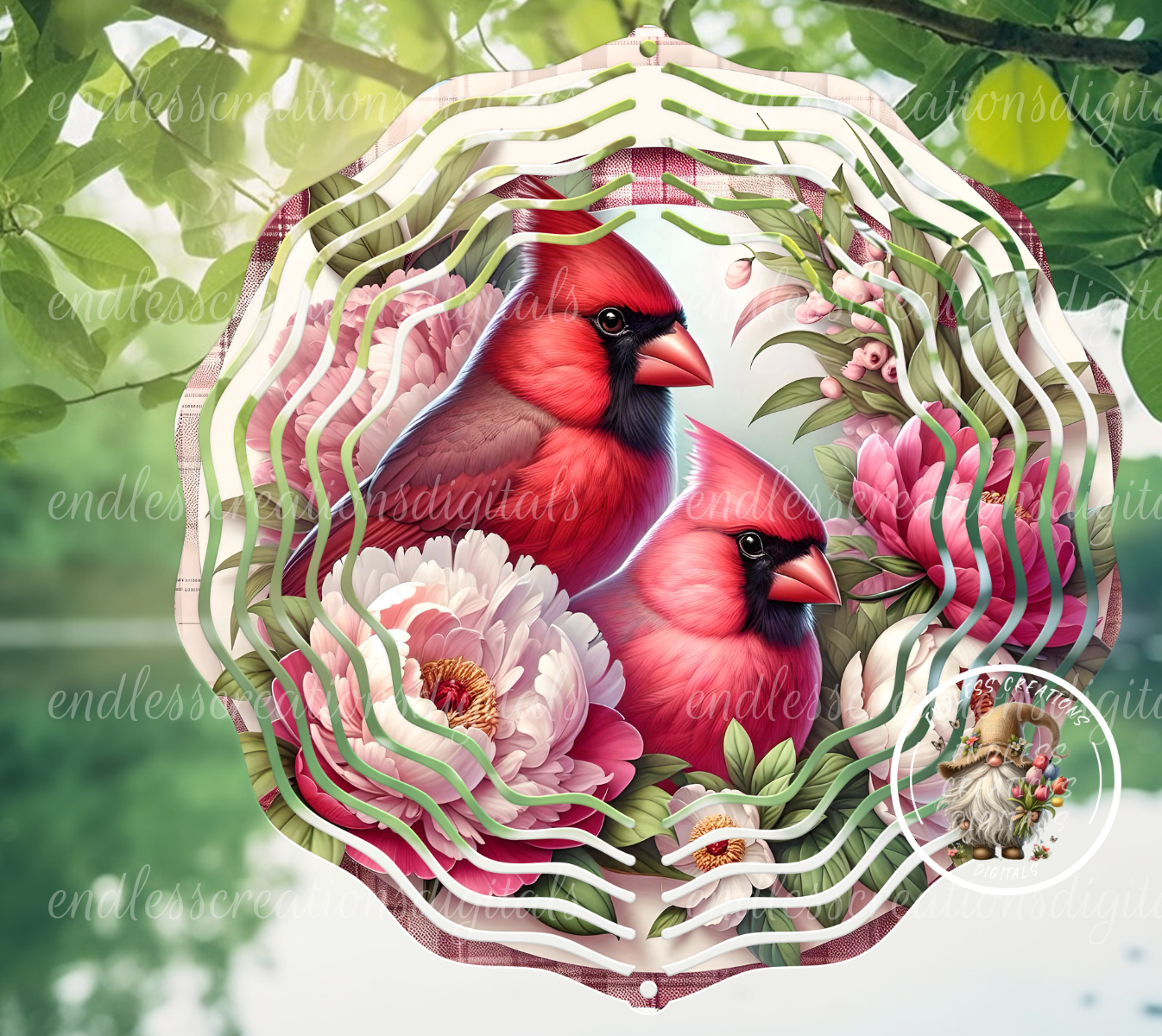 FLORAL PEONY CARDINALS