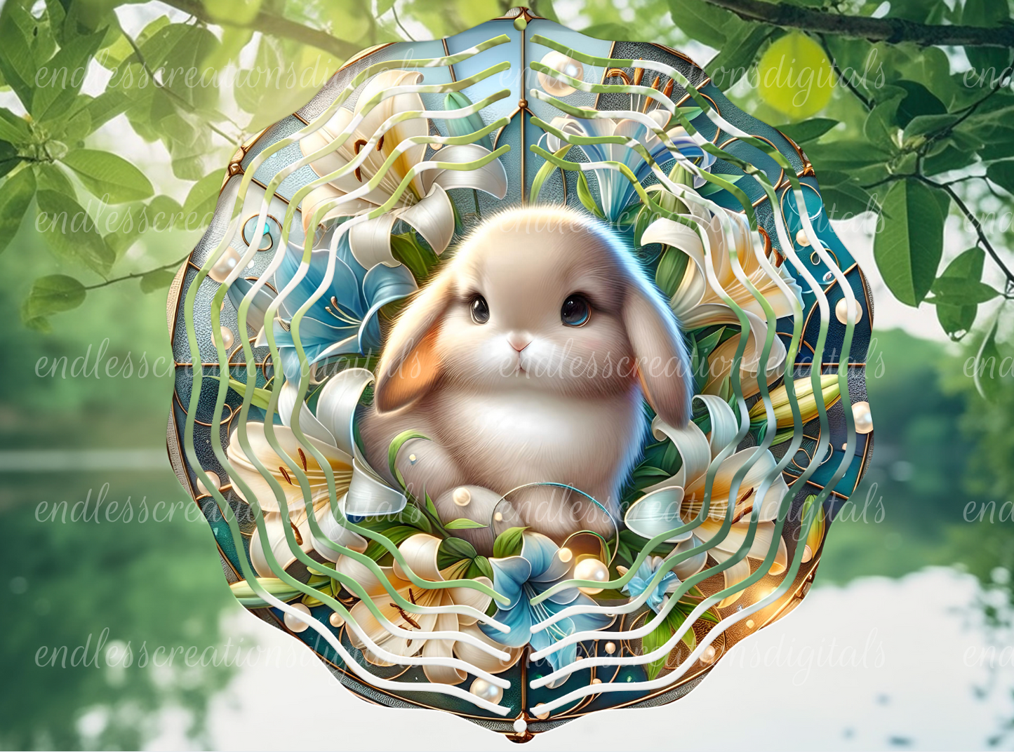 STAINED GLASS LOOK EASTER FLORAL