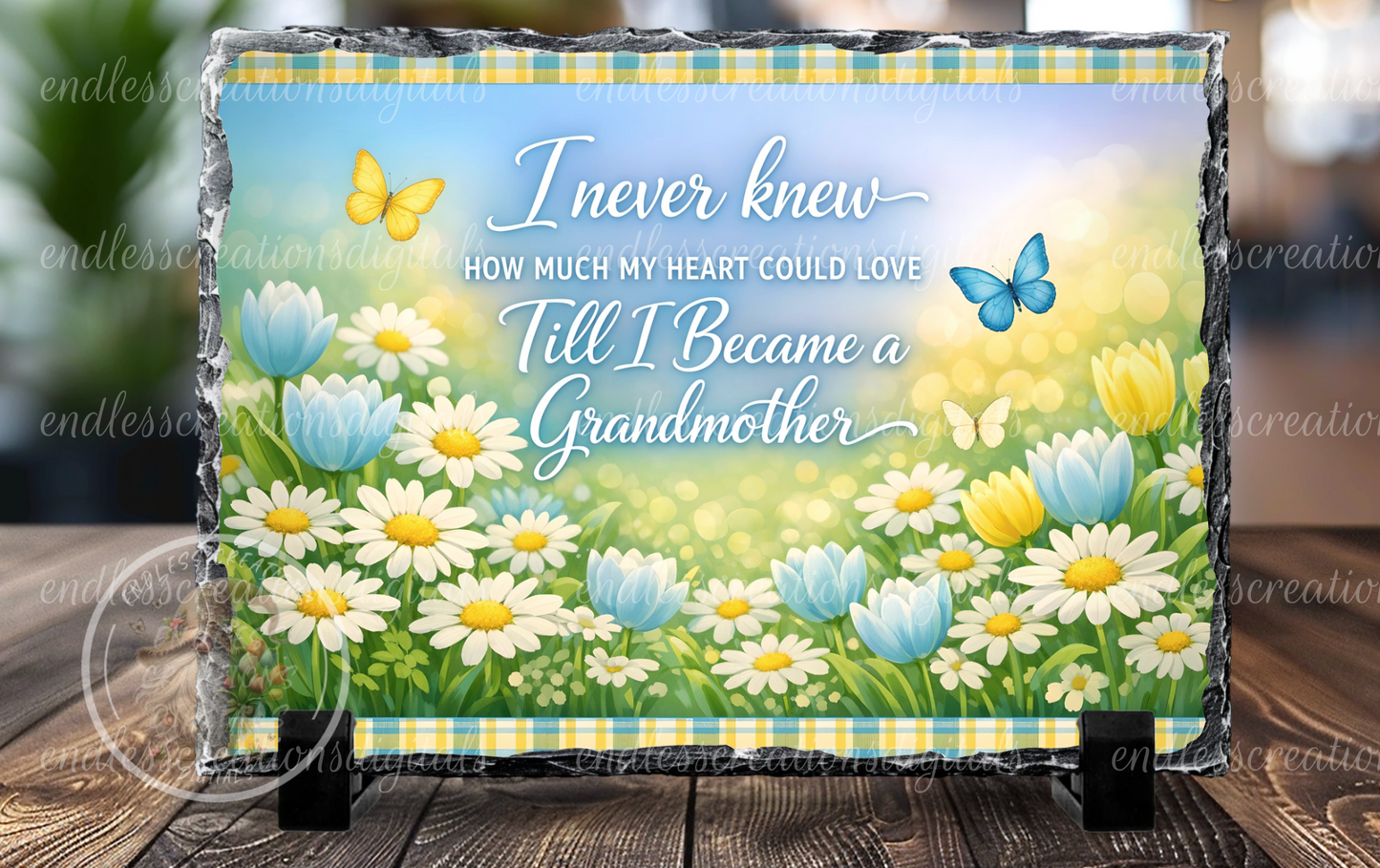 NEW GRANDMOTHER FLORAL BLUE