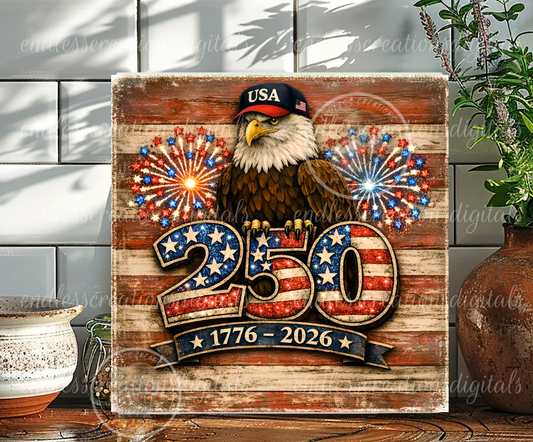 SQUARE 250 AMERICAN BIRTHDAY