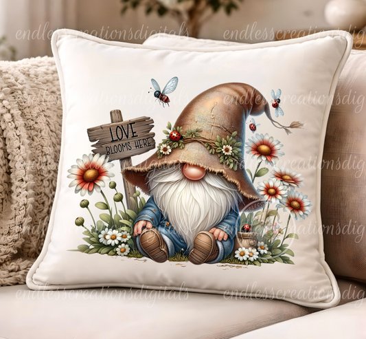 LOVE GROWS DAISY GNOME