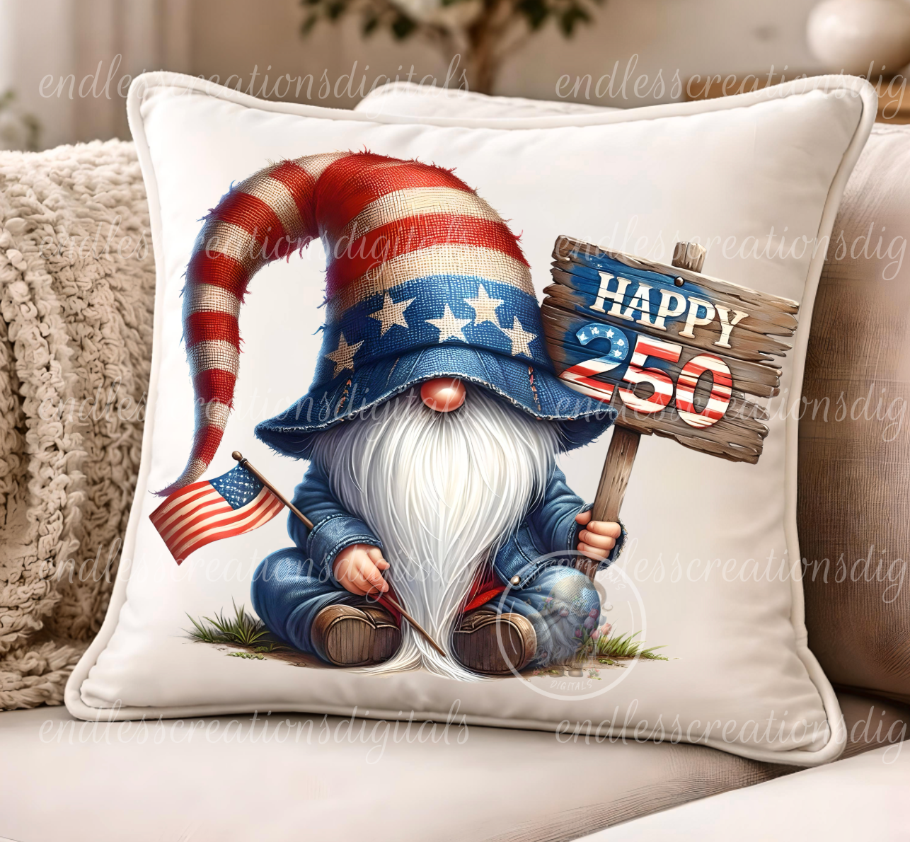 AMERICAN 250 BIRTHDAY GNOME