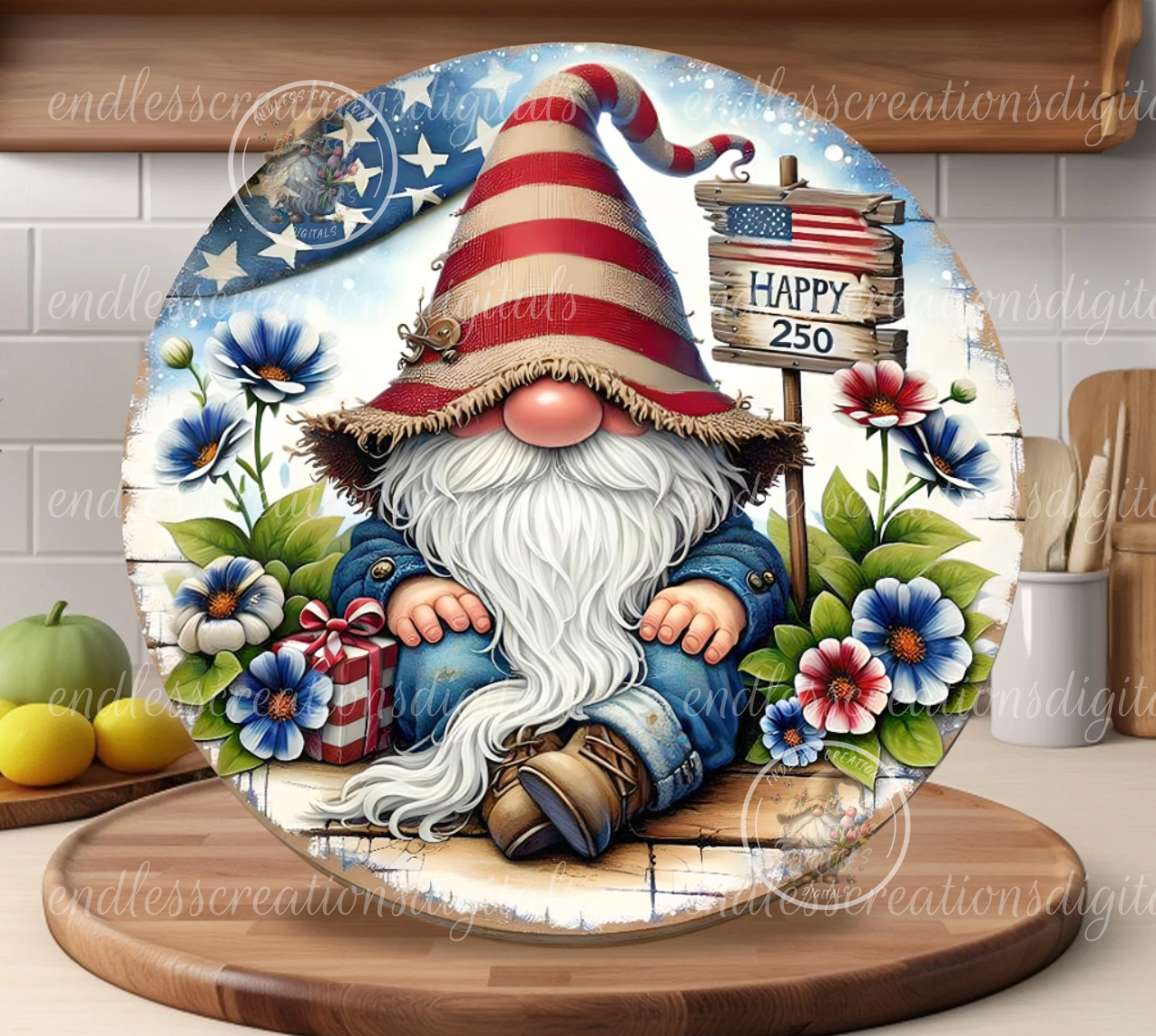 HAPPY 250 BIRTHDAY GNOME