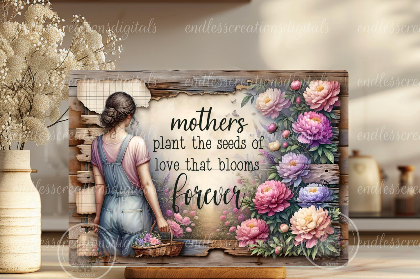 MOTHERS LOVE BLOOMS FOREVER