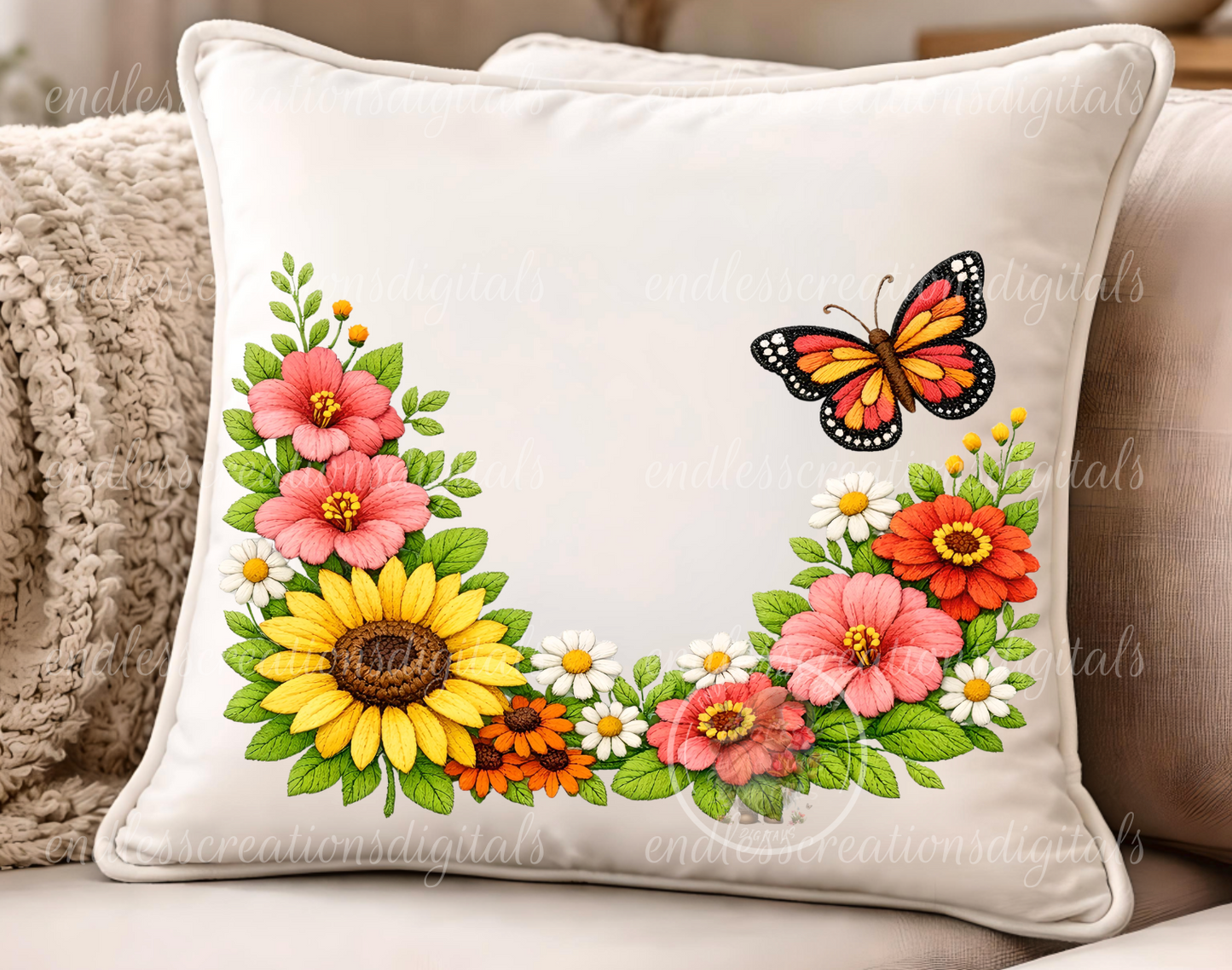 FAMILY LOVE EMBROIDERED LOOK