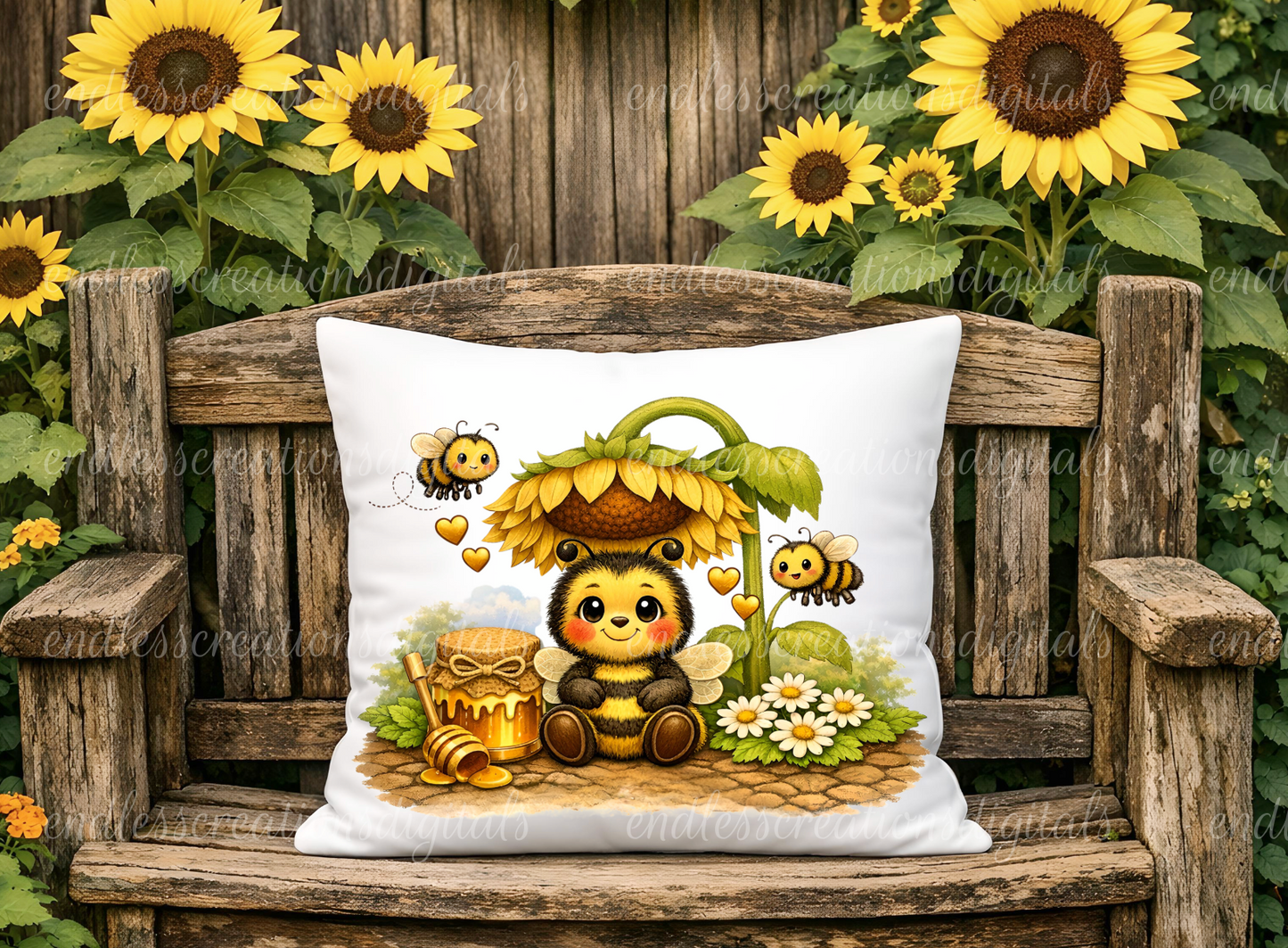 HONEY BEE SUNFLOWER