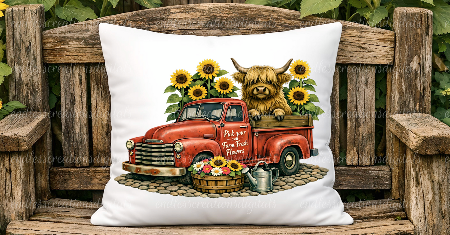 RED TRUCK SUNFLOWER