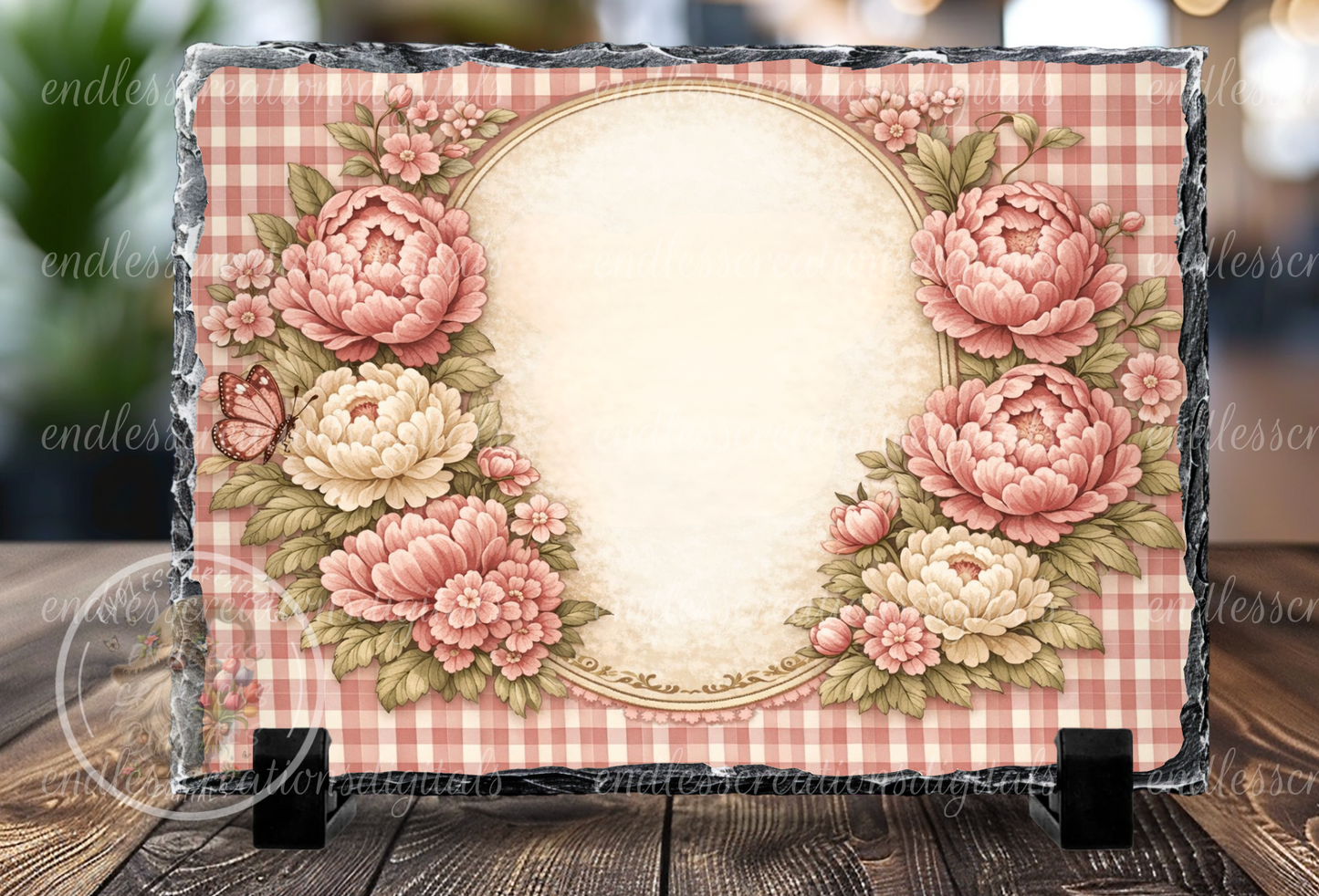 MOM'S KITCHEN FLORAL GINGHAM