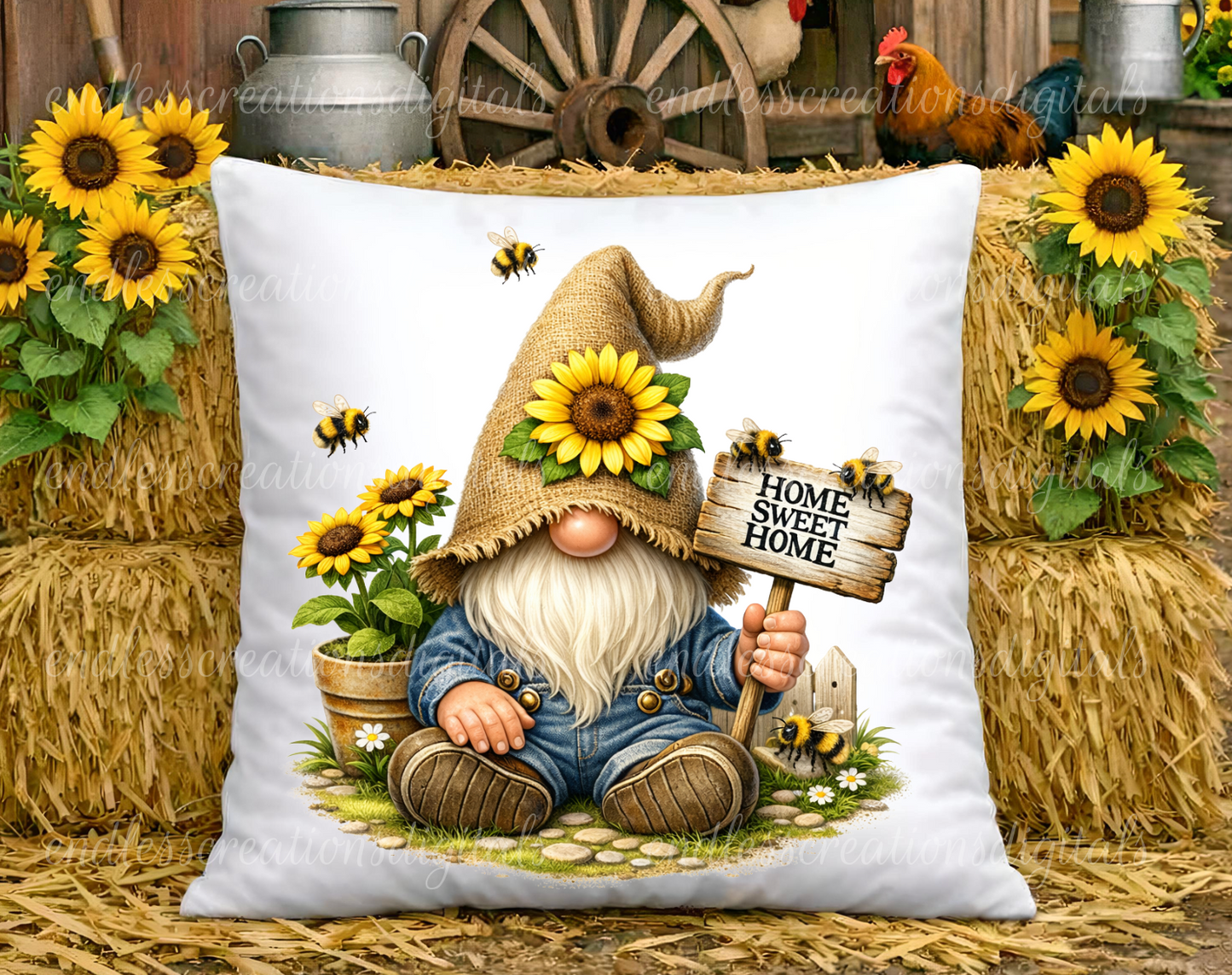 HOME SWEET HOME SUNFLOWER GNOME