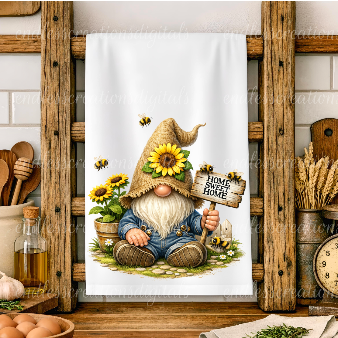 HOME SWEET HOME SUNFLOWER GNOME