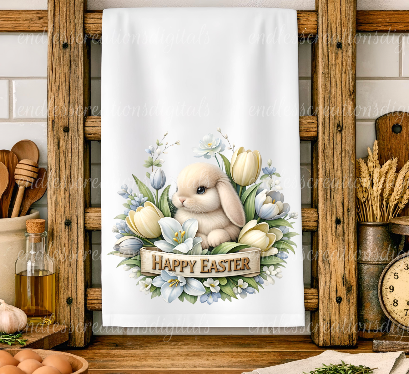 HAPPY EASTER TULIP BUNNY
