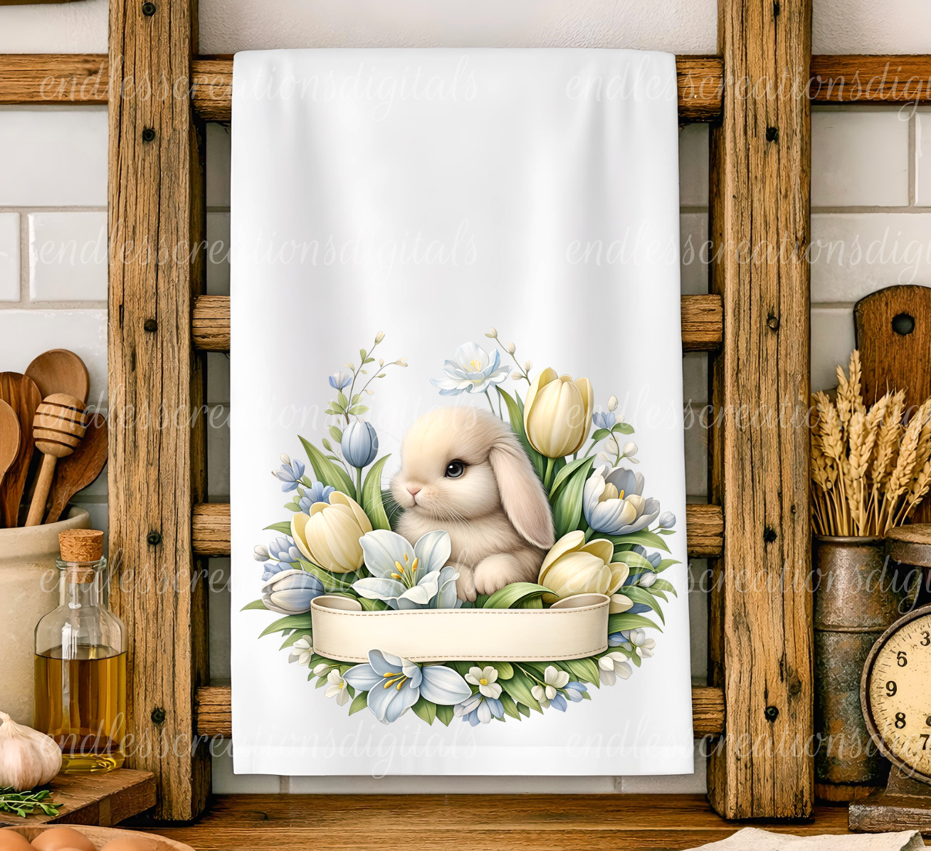 HAPPY EASTER TULIP BUNNY