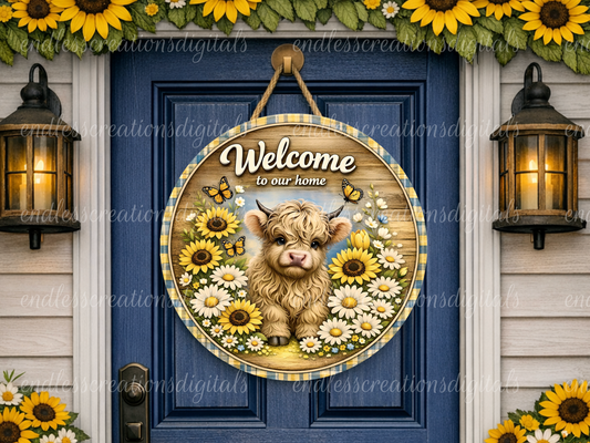 FLORAL HIGHLAND WELCOME ROUND