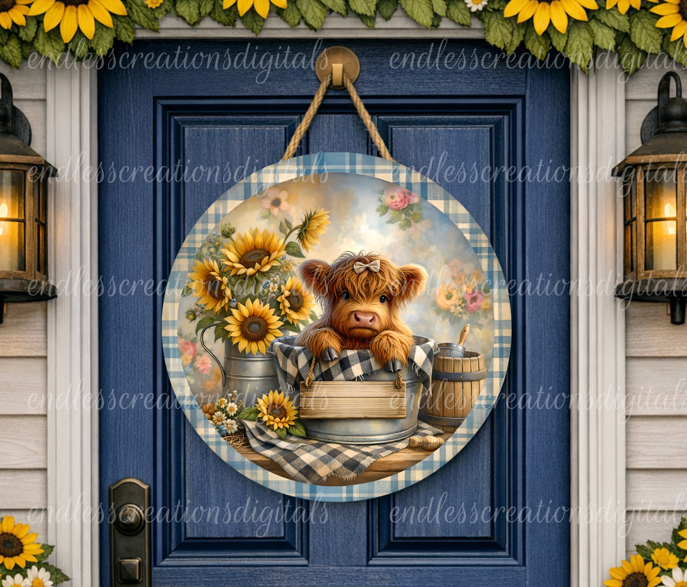 HOME SWEET HOME SUNFLOWER HIGHLAND