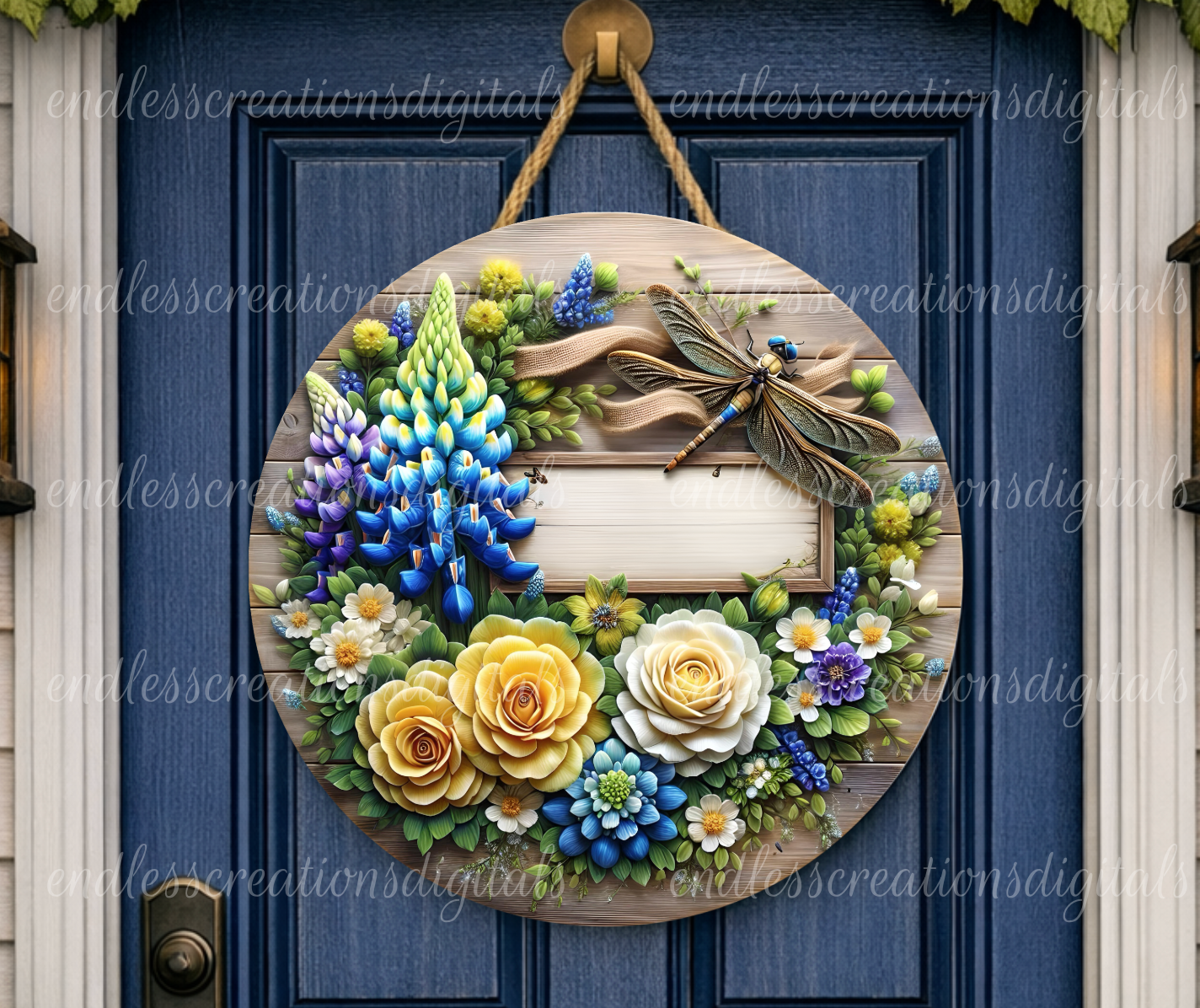 WELCOME FLORAL ROUND