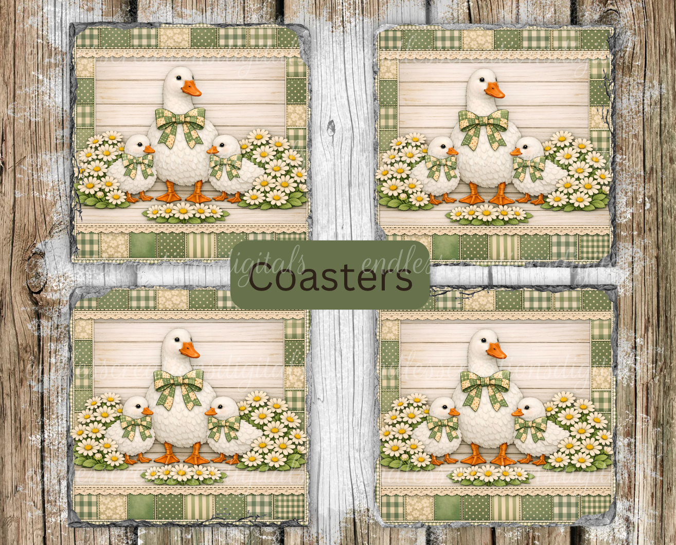 SAGE GREEN VINTAGE GOOSE BUNDLE OF 3