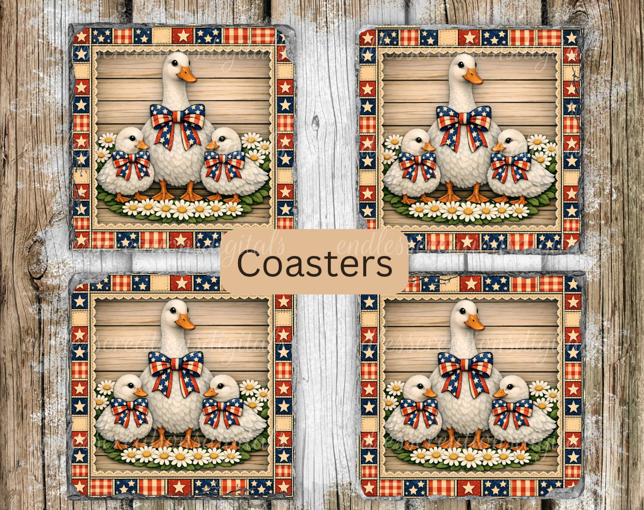 PATIROTIC GOOSE THEME BUNDLE OF 3