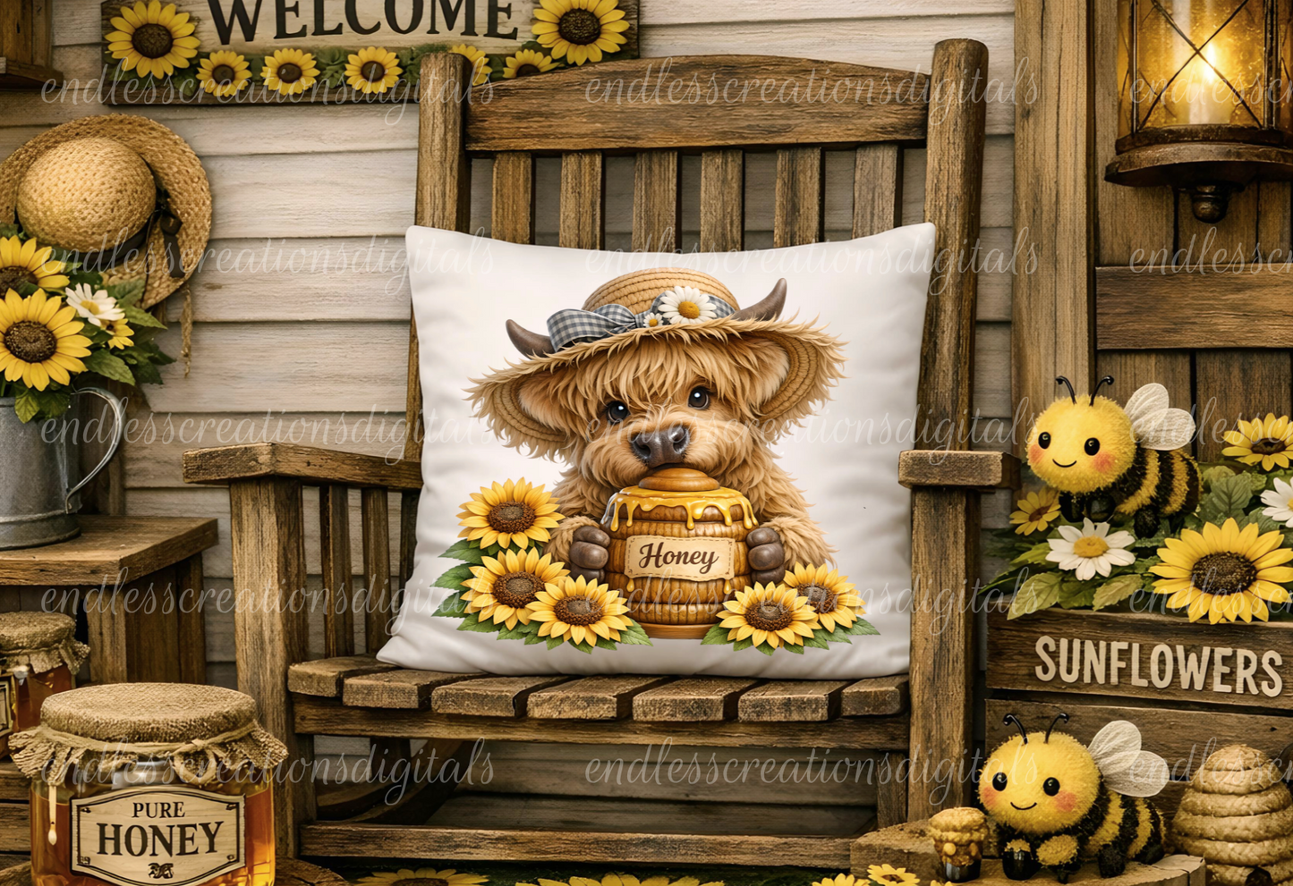HONEY HIGHLAND COW BUNDLE OF 2