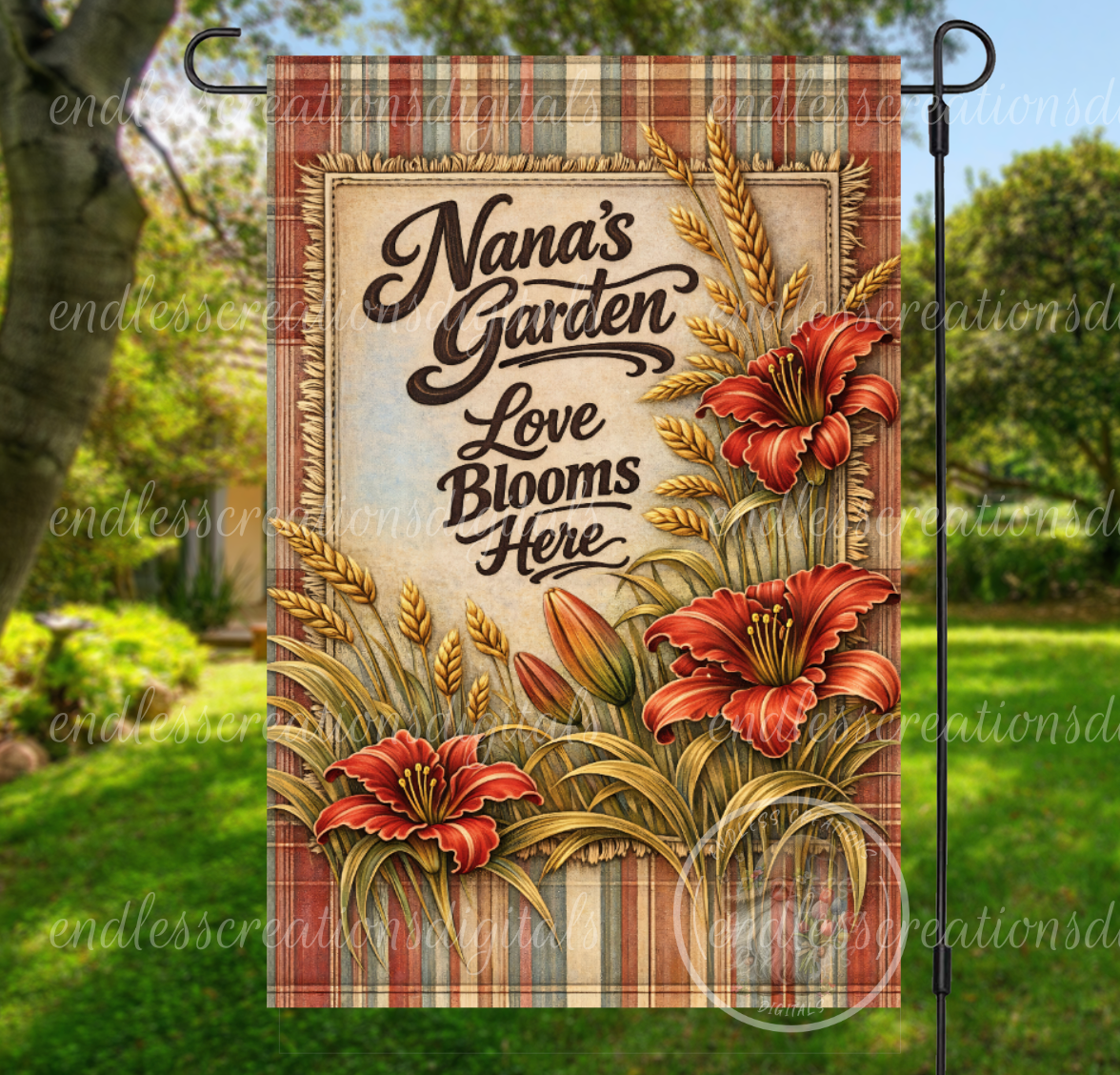 NANA'S GARDEN FLAG