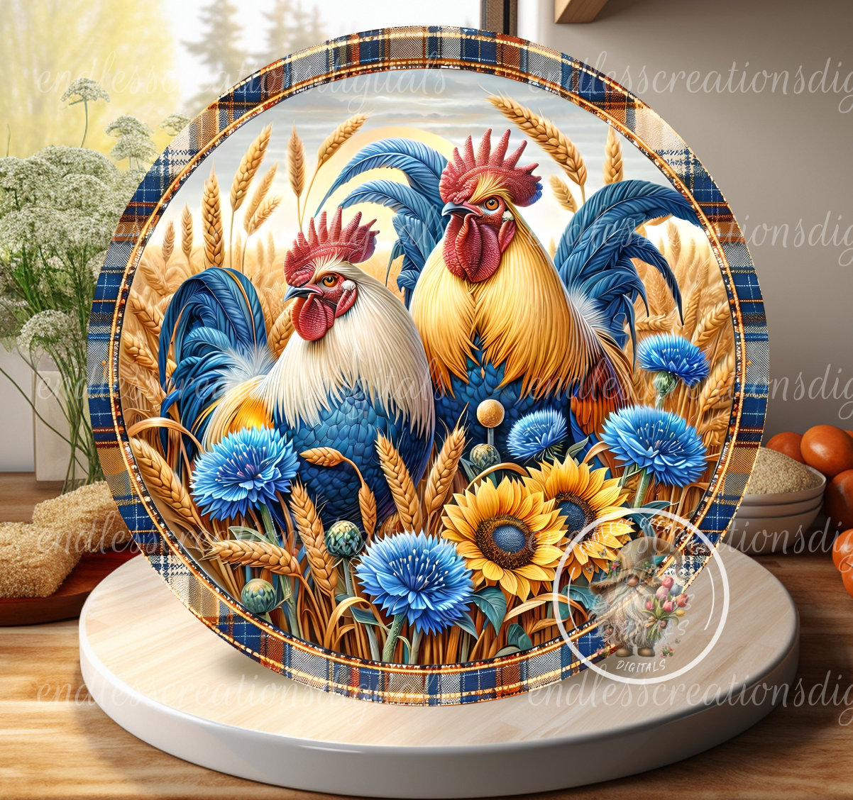 FLORAL ROOSTER BUNDLE OF 5